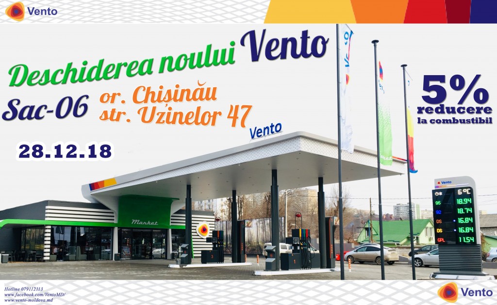 VENTO a deschis o nouă stație PECO